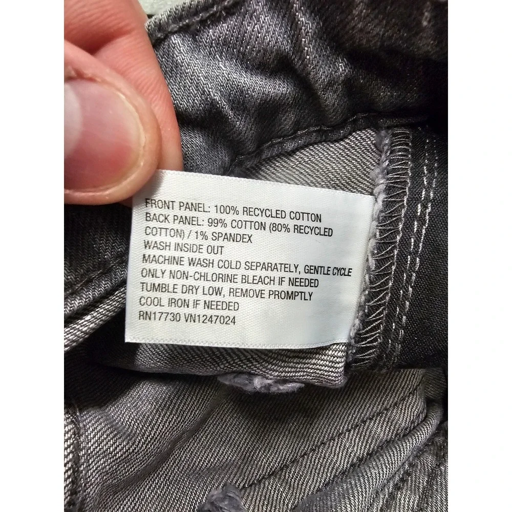 Wild Fable Womens 90s Relaxed Straight Jeans Grey Cotton Blend Casual Size 00/31